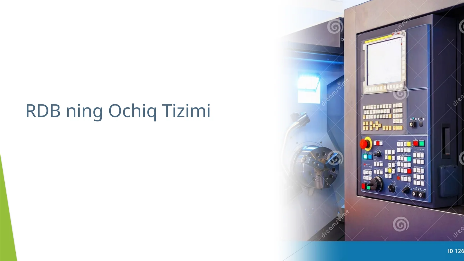 RDB ning Ochiq Tizimi