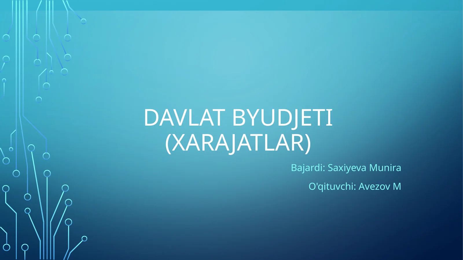 davlat byudjeti xarajatlari