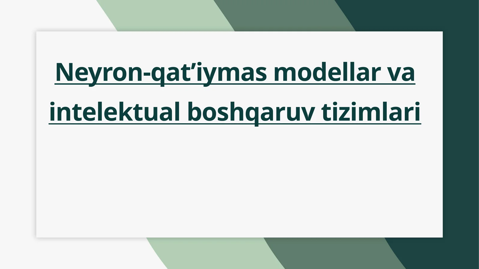 Qat'imas neyronlar