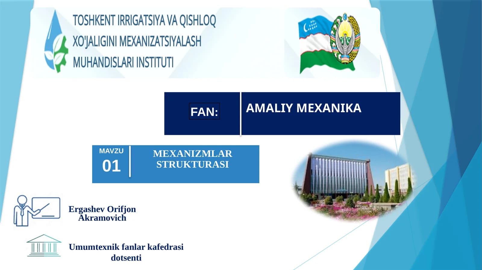 MEXANIZMLAR STRUKTURASI