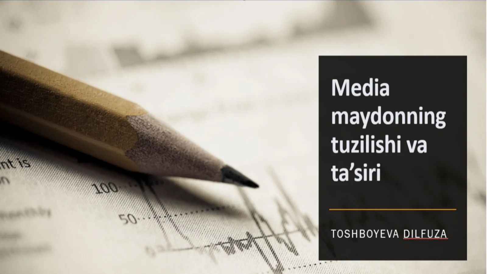 media maydonining tuzilishi va ta'siri