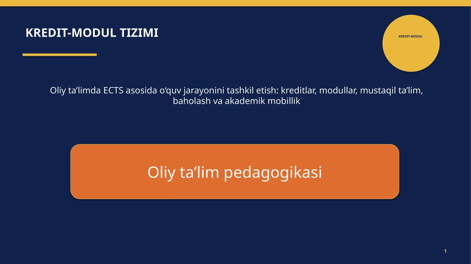 KREDIT-MODUL
