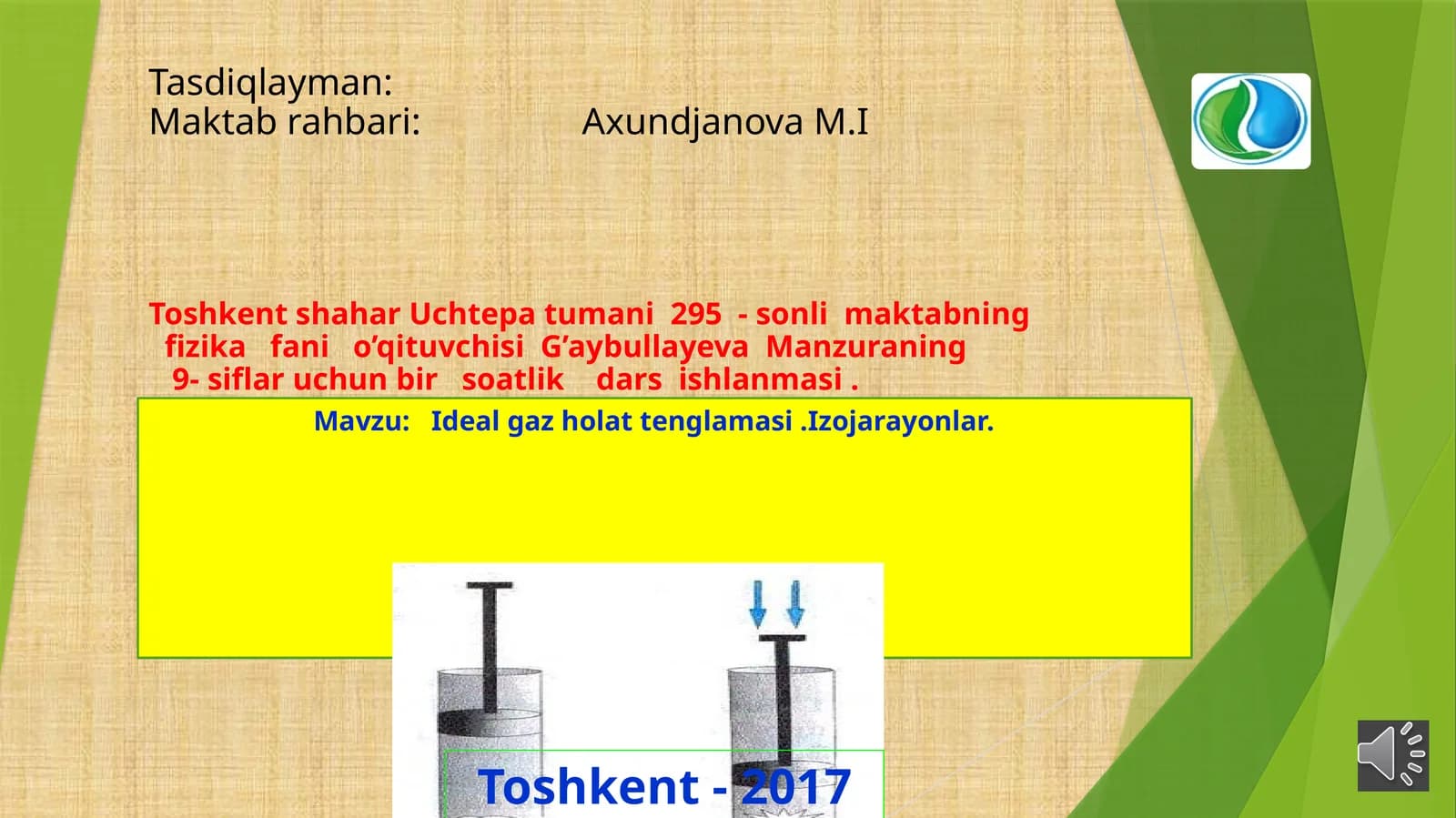 Idea gaz hollari tenglamasi. Izojarayonlar