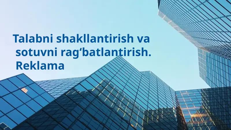 Talabni shakllantirish boʻyicha slayd