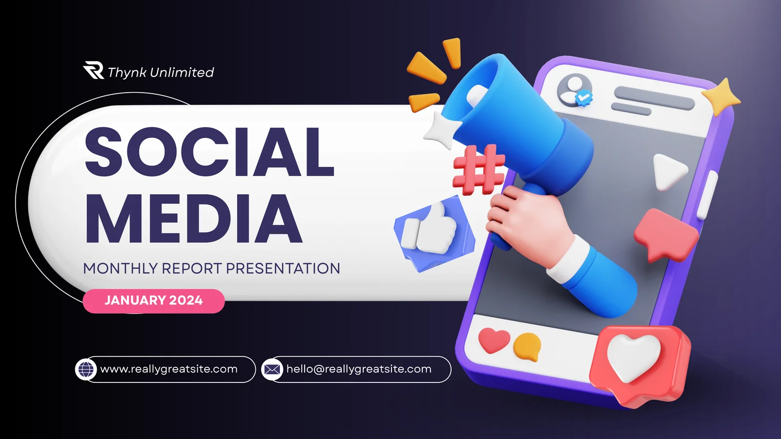 SOCIAL MEDIA MONTHLY REPORT PRESENTATION
