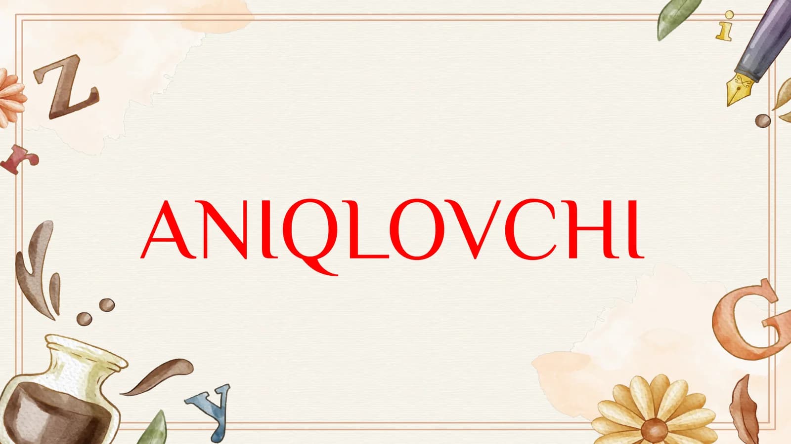 Aniqlovchi