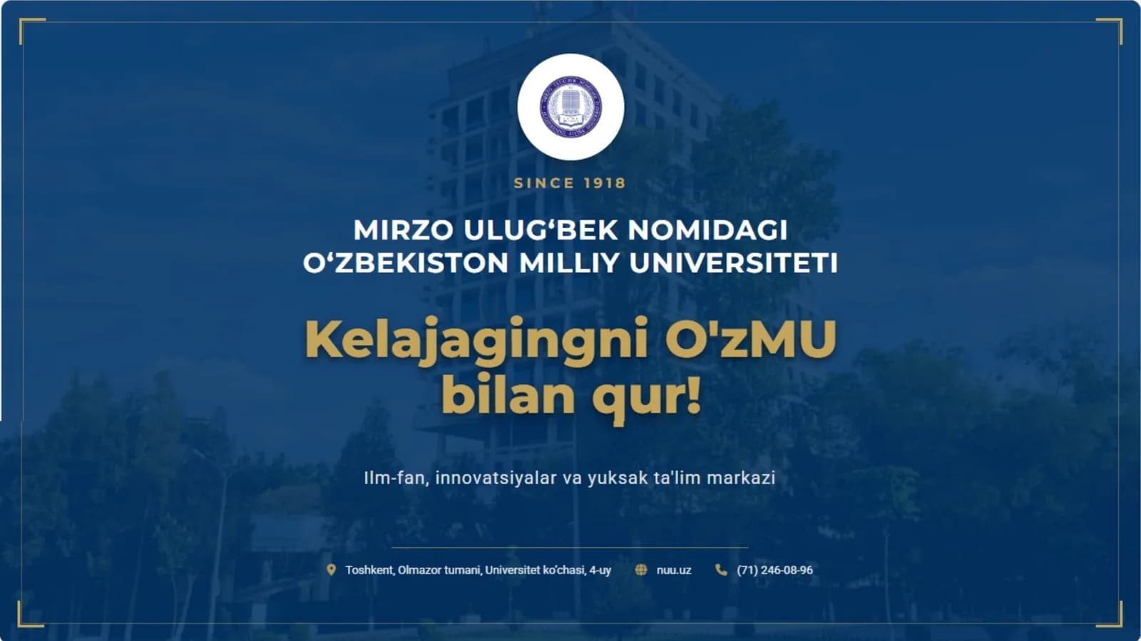 Mirzo Ulug'bek nomidagi O'zbekiston Milliy Universiteti jizzax filiali