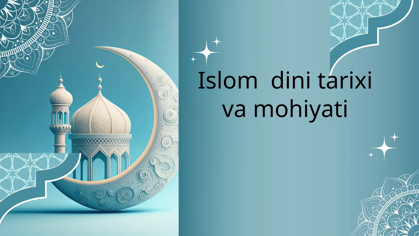 Islom dini haqida slayd