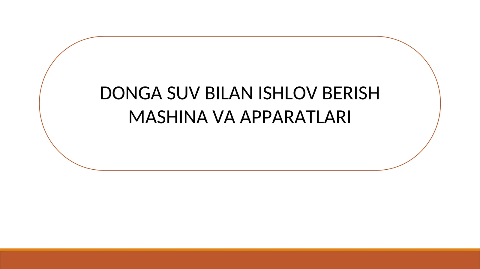 DONGA SUV BILAN ISHLOV BERISH MASHINA VA APPARATLARI