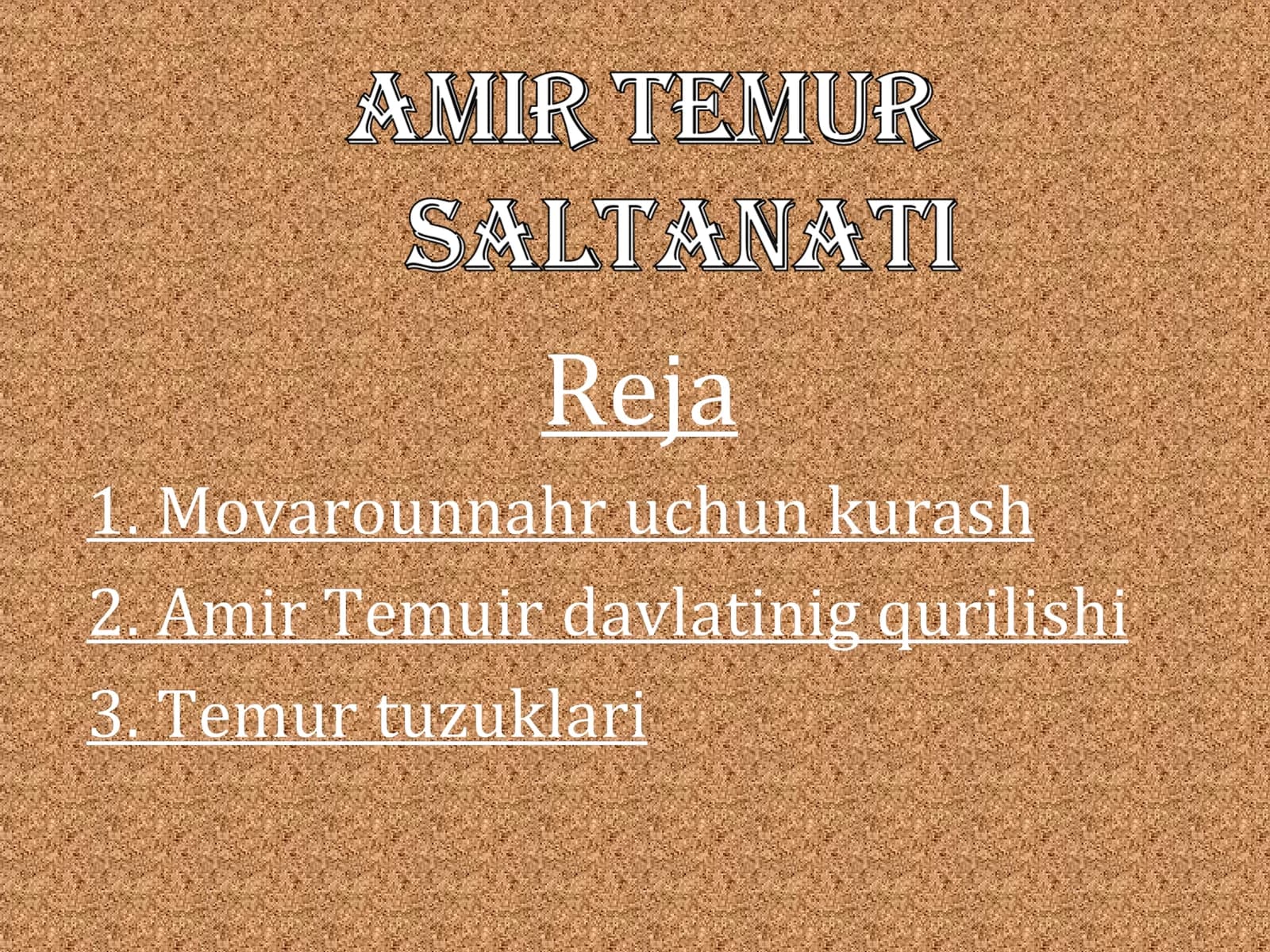 amir temur saltanati