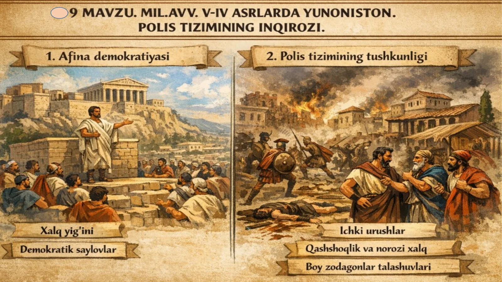 MIL.AVV. V-IV ASRLARDA YUNONISTON
