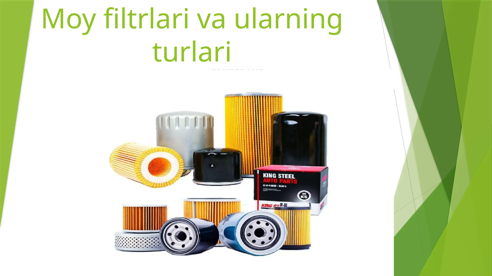 Moy filtrlari va ularning turlari